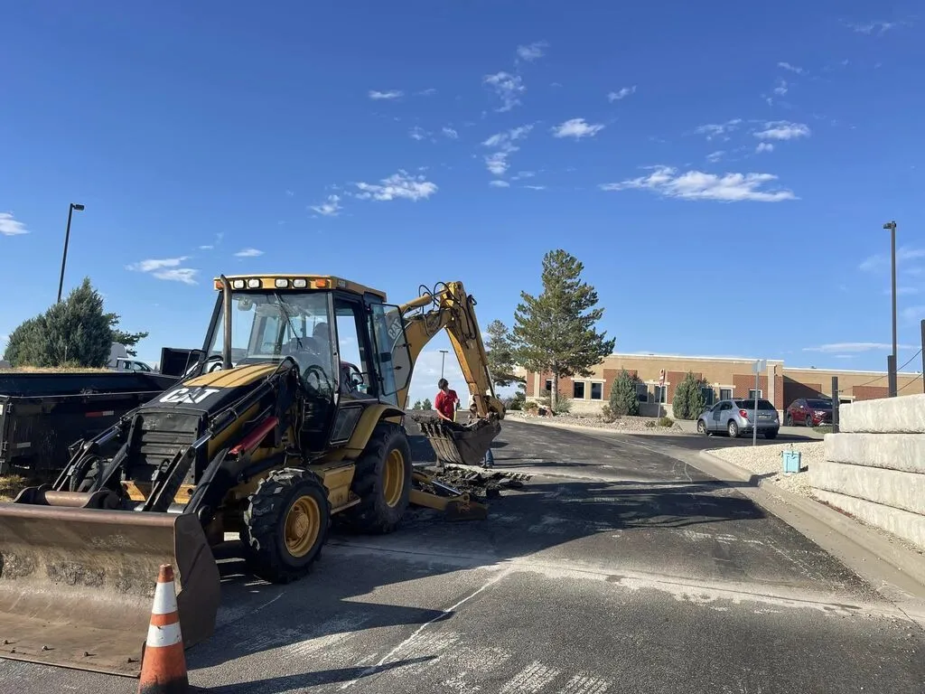 Paving a new parking lot