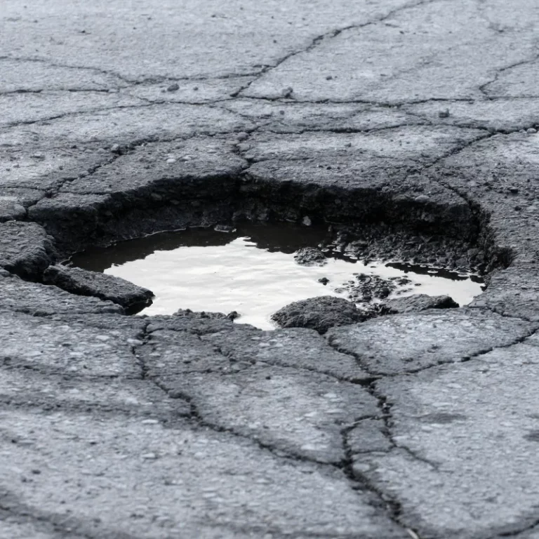 Pothole in a street
